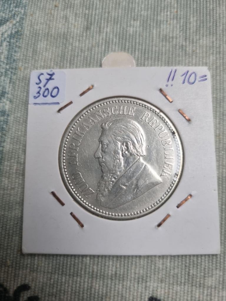 2,5 shillings Z-Afrika 1897, Postzegels en Munten, Munten | Afrika, Ophalen, Zuid-Afrika, Losse munt, Zilver