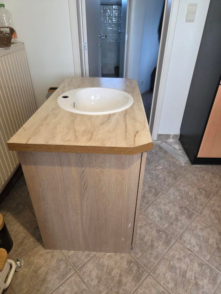 Wastafel kast, Ophalen, Gebruikt, 100 tot 150 cm, Minder dan 100 cm