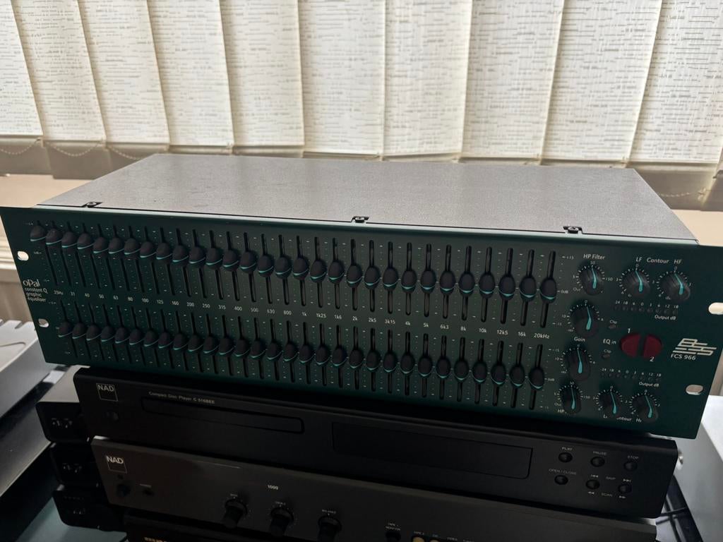 BSS FCS 966 Equaliseur pro, TV, Hi-fi & Vidéo, Enlèvement, Comme neuf