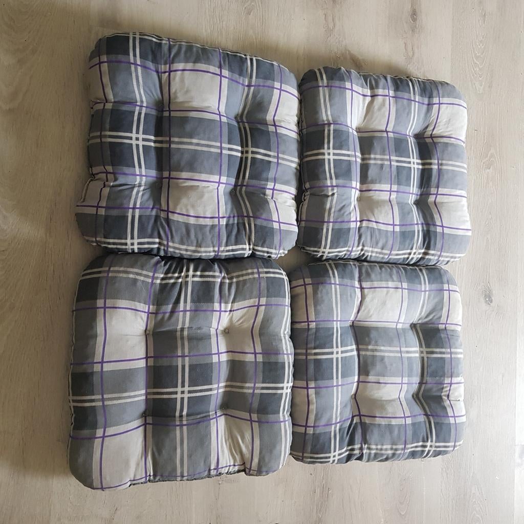 Lot de 4 coussins pour chaises ou fauteuils de jardin, Jardin & Terrasse, Enlèvement