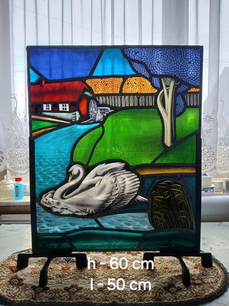 Vitrail en plomb, Antiquités & Art, Enlèvement