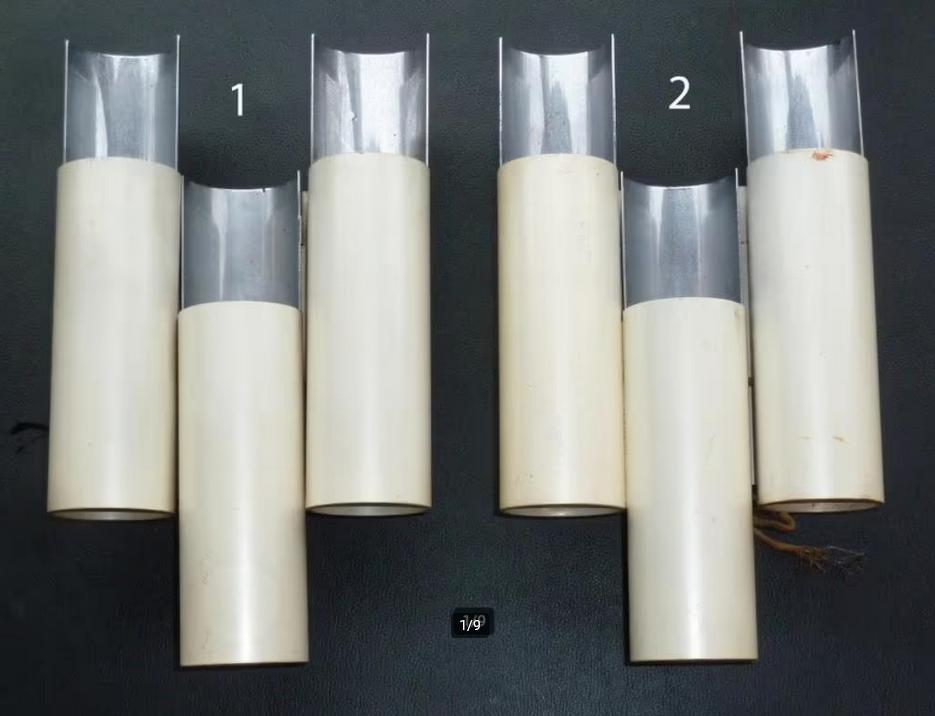 2 STILNOVO wandlampen — Italiaans design uit de jaren 60/70., Huis en Inrichting, Lampen | Wandlampen, Ophalen, Gebruikt, Metaal