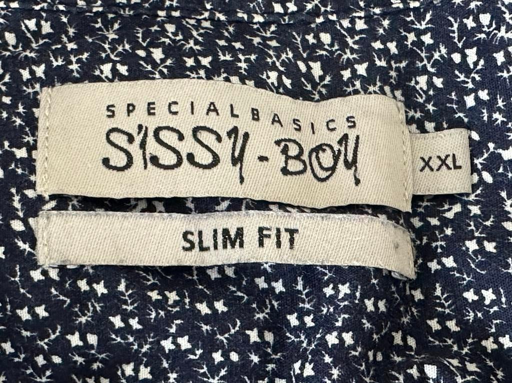 Exclusief kostuumhemd Sissy Boy in perfecte staat, Ophalen of Verzenden, Zo goed als nieuw, Blauw, Halswijdte 43/44 (XL)