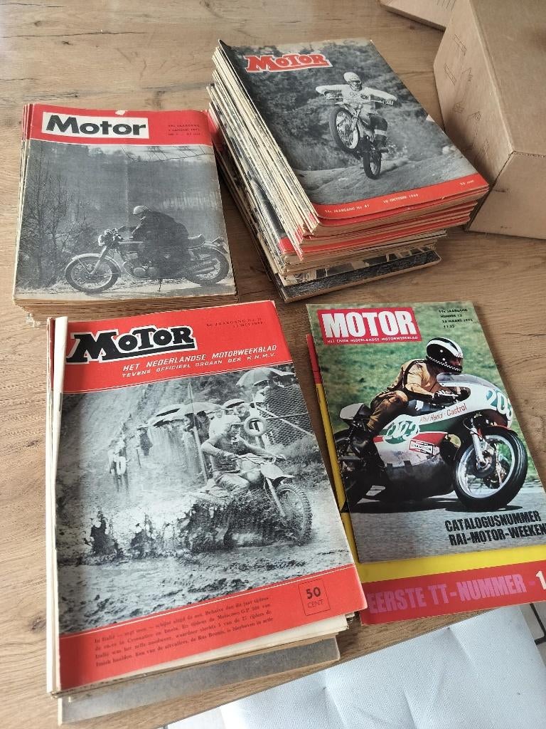 oude magazines motor 1968-1972 140 stuks, Ophalen of Verzenden