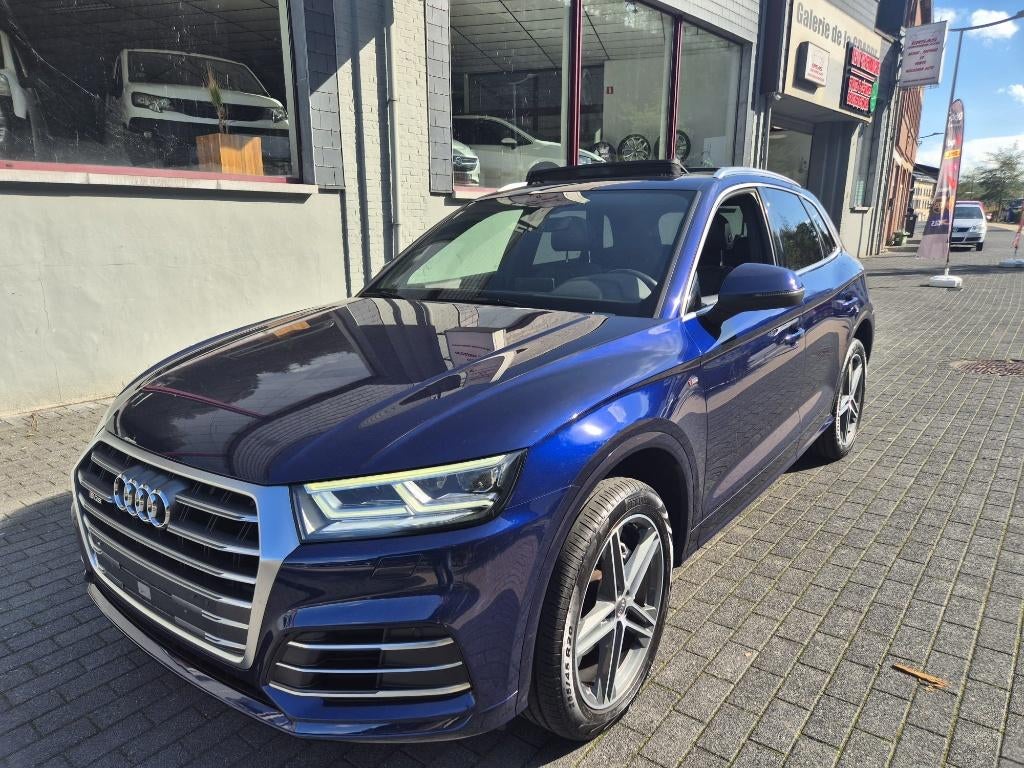 Audi Q5 2.0 TDi QUATTRO SPORT S TRONIC S-LINE TOIT OUVRANT, Auto's, Audi, Testrit aan huis, 4 cilinders, Q5, Blauw