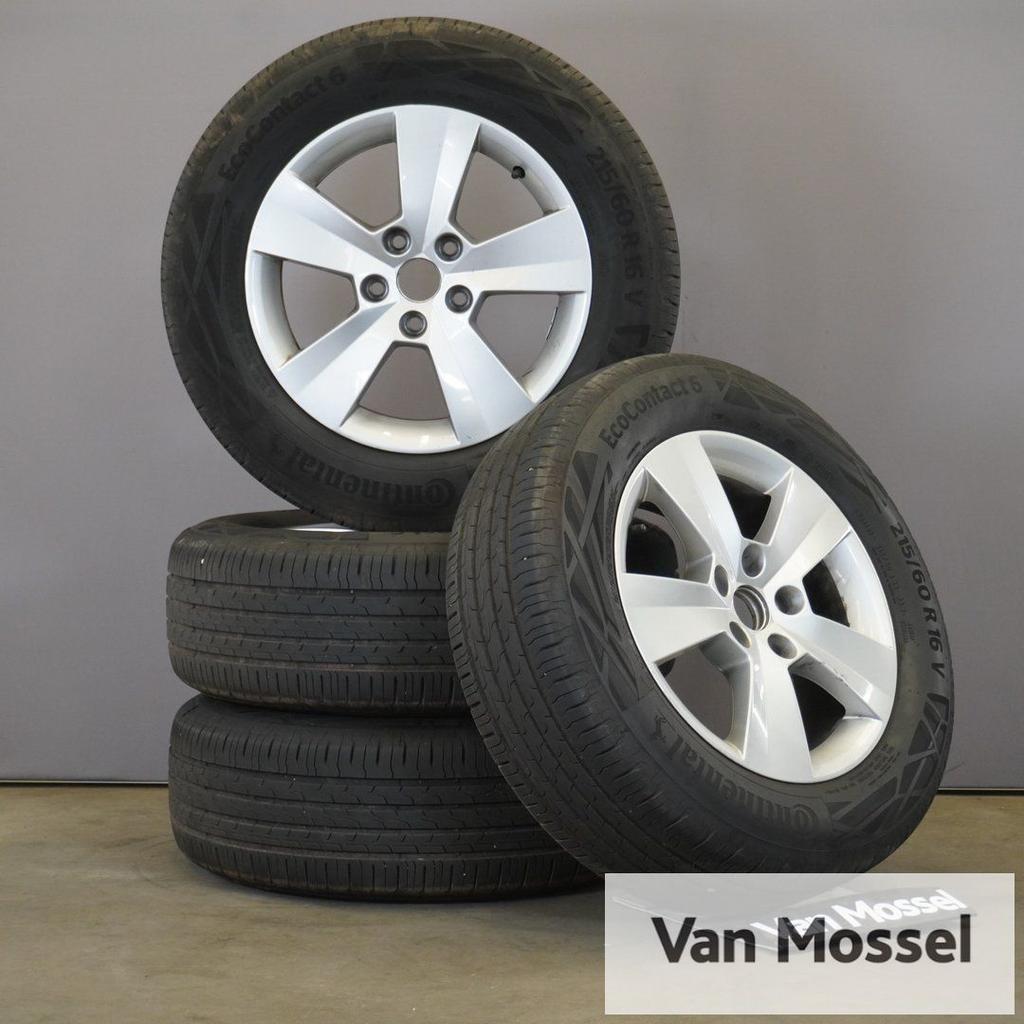 Skoda Superb Continental EcoContact 6 Zomerbanden 215/60/R16, Auto-onderdelen, Banden en Velgen, -, Banden en Velgen, Ophalen of Verzenden