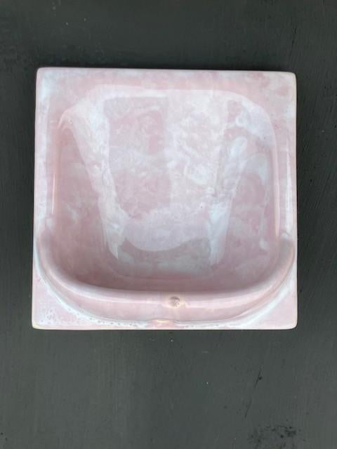 PORTE-SAVON ART DÉCO VINTAGE GILLIOT HEMIKSEM, Enlèvement ou Envoi, Neuf, Rose, Autres types