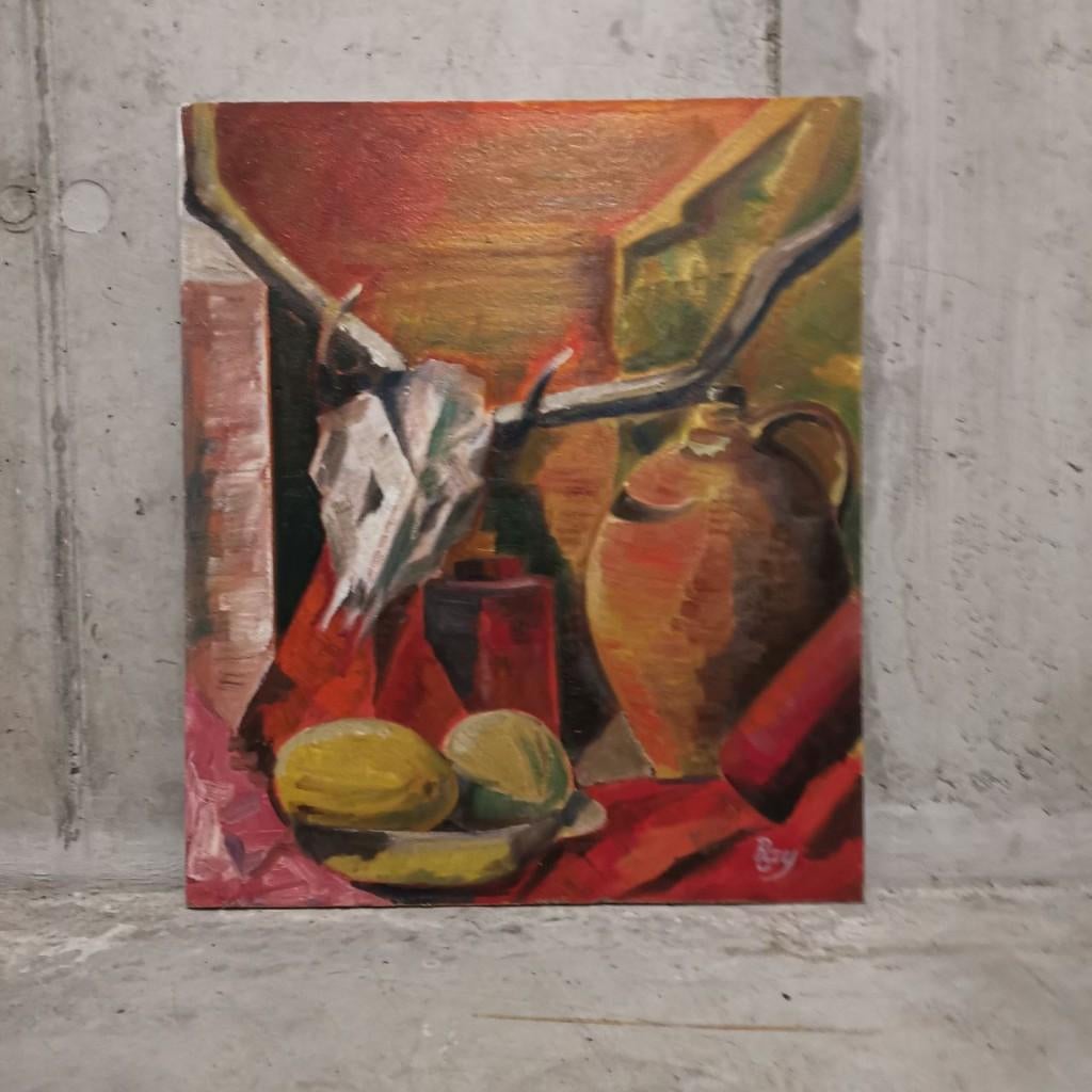 Vanitasstilleven met hertenschedel - Ray, Ophalen