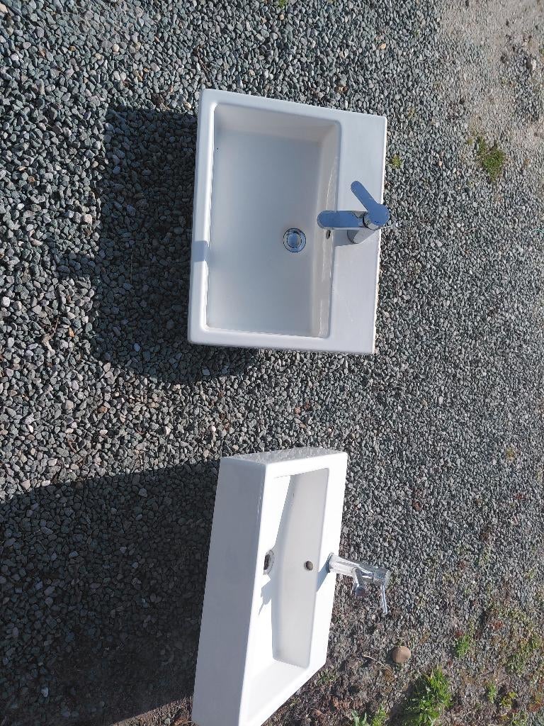 2x lavabo duravit, Bricolage & Construction, Sanitaire, Enlèvement, Comme neuf, Pierre, Lavabo
