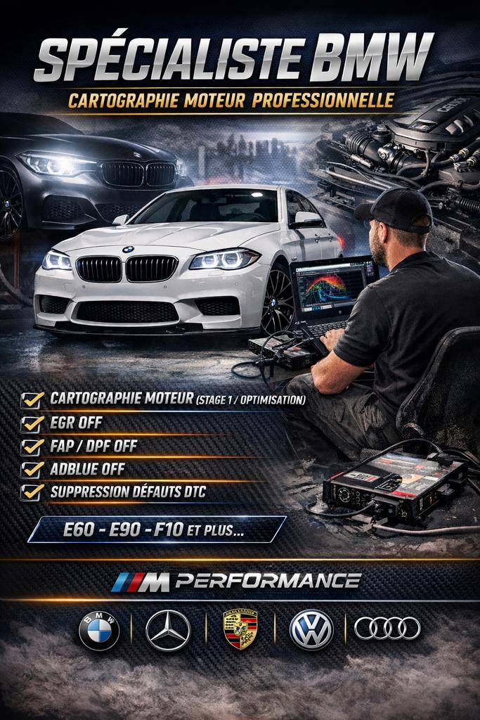 SPÉCIALISTE BMW – CARTOGRAPHIE MOTEUR