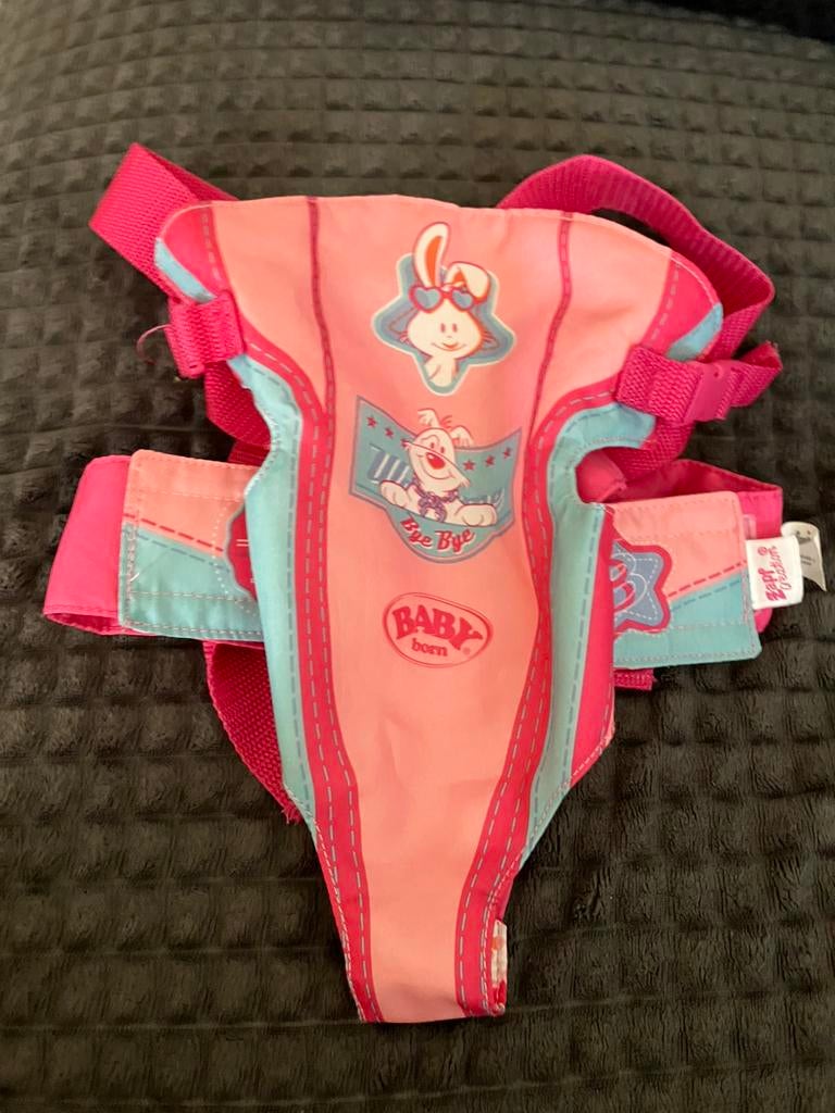 Draagzak baby born zapf creation voor pop 43 cm, Kinderen en Baby's, Speelgoed | Poppen, Ophalen of Verzenden, Zo goed als nieuw