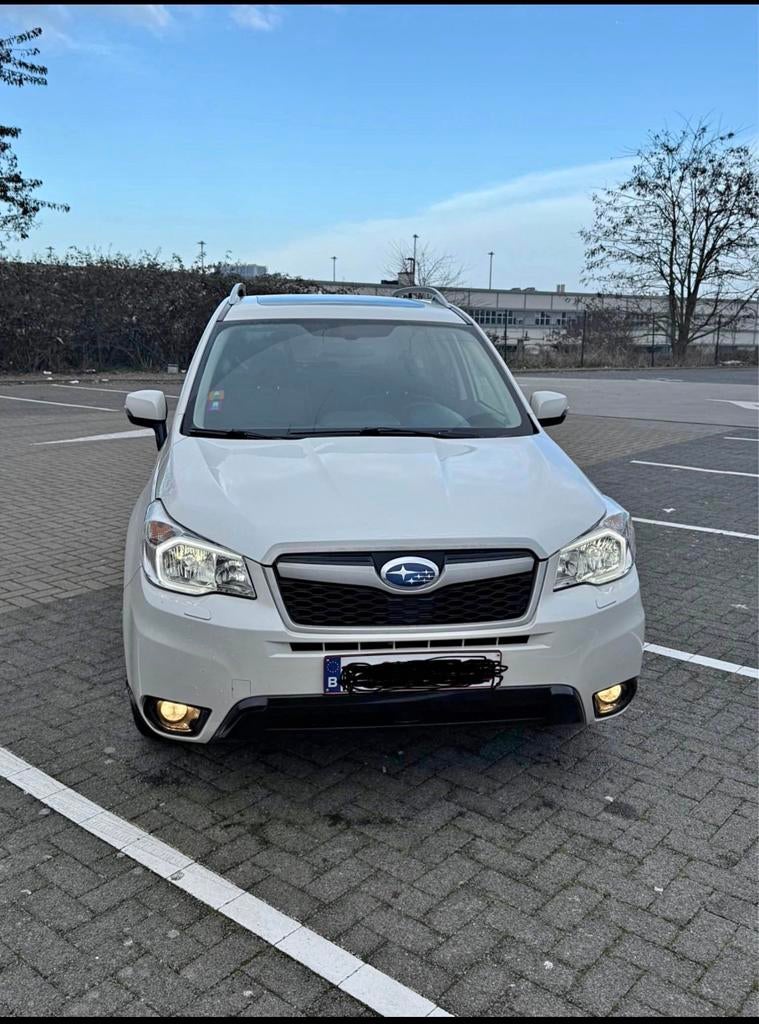 Subaru Forester 2015, Auto's, Automaat, Blauw, Leder, Bedrijf