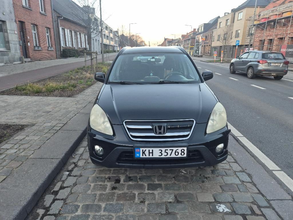 Honda CR-V 2005, Auto's, Honda, Zwart, Handgeschakeld, 5 deurs, Particulier