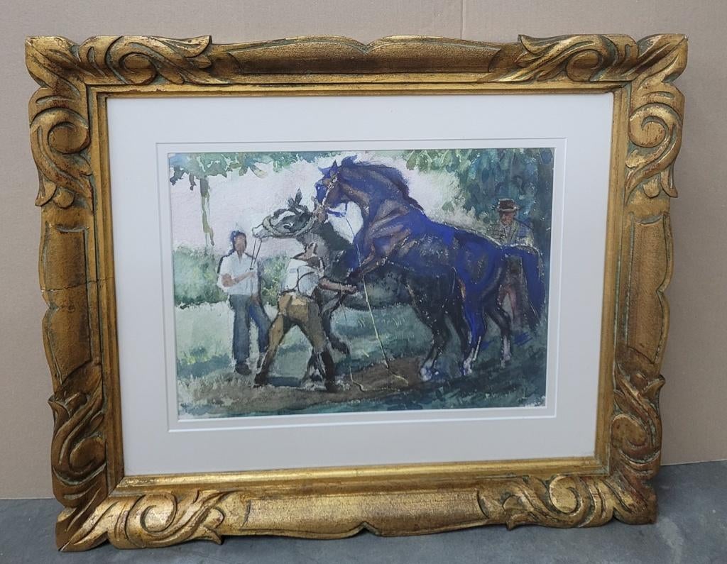 Edgard WIETHASE, paarden, Antiquités & Art, Art | Peinture | Classique, Enlèvement ou Envoi