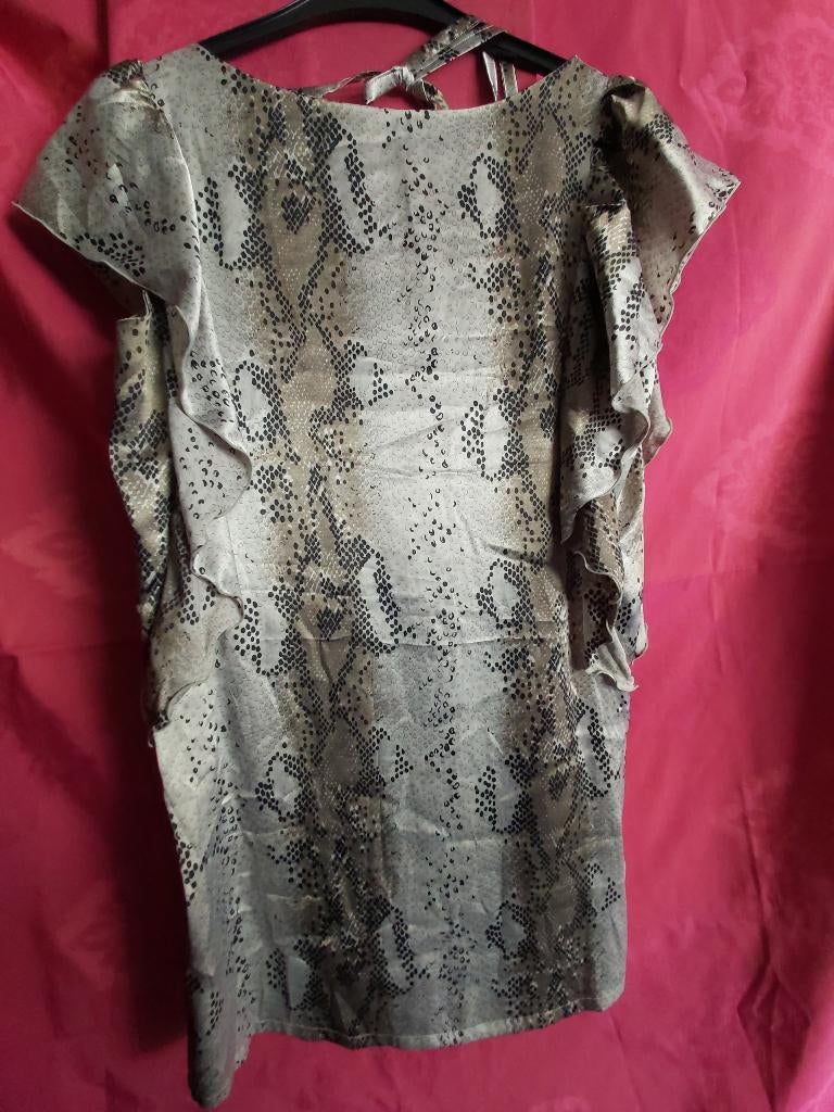 Jurk, M, by Second Female Copenhagen, open rug, cocktailjurk, Vêtements | Femmes, Robes, Comme neuf, Taille 38/40 (M), Au-dessus du genou