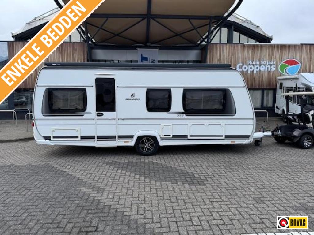 Fendt Diamant 550 SG, Jusqu'à 4, 6 à 7 mètres, Lit dans la longueur, Fendt