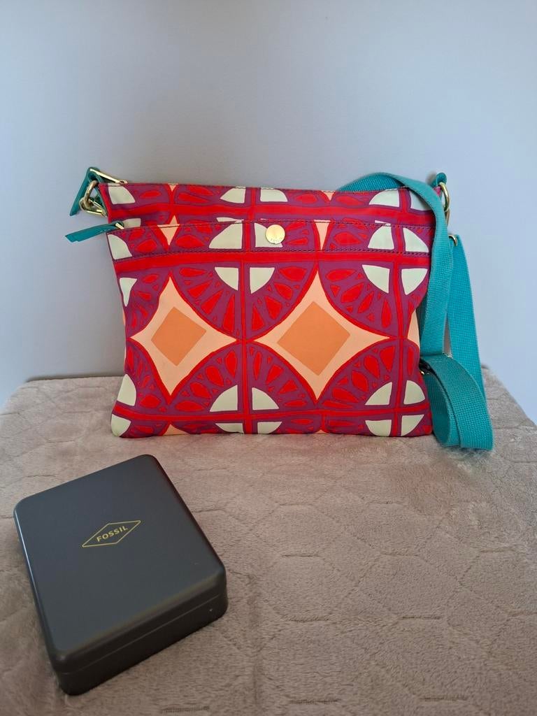 Kleurrijke tas als nieuw van Fossil ., Enlèvement, Comme neuf