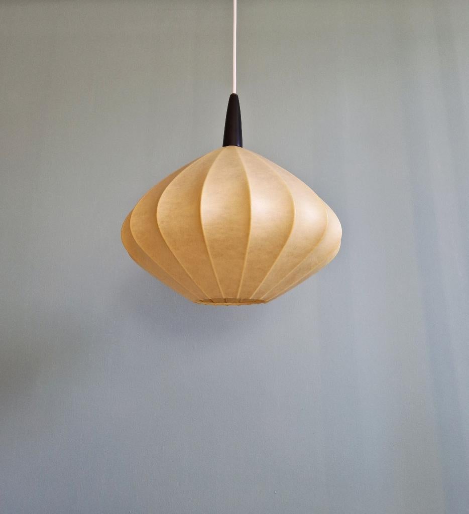 Cocon hanglamp in de vorm van een ui, jaren 60, Ophalen of Verzenden