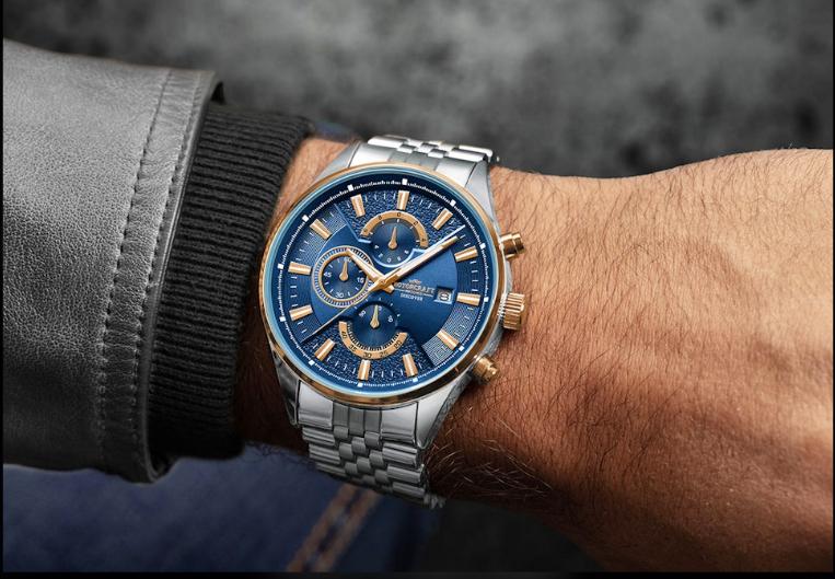 Herenhorloge van Rotorcraft (Discover) NIEUW, Overige merken, Staal, Staal, Polshorloge