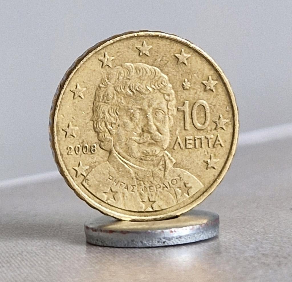 2008, Greece , 10 Euro Cent, Postzegels en Munten, Munten | België, Ophalen of Verzenden