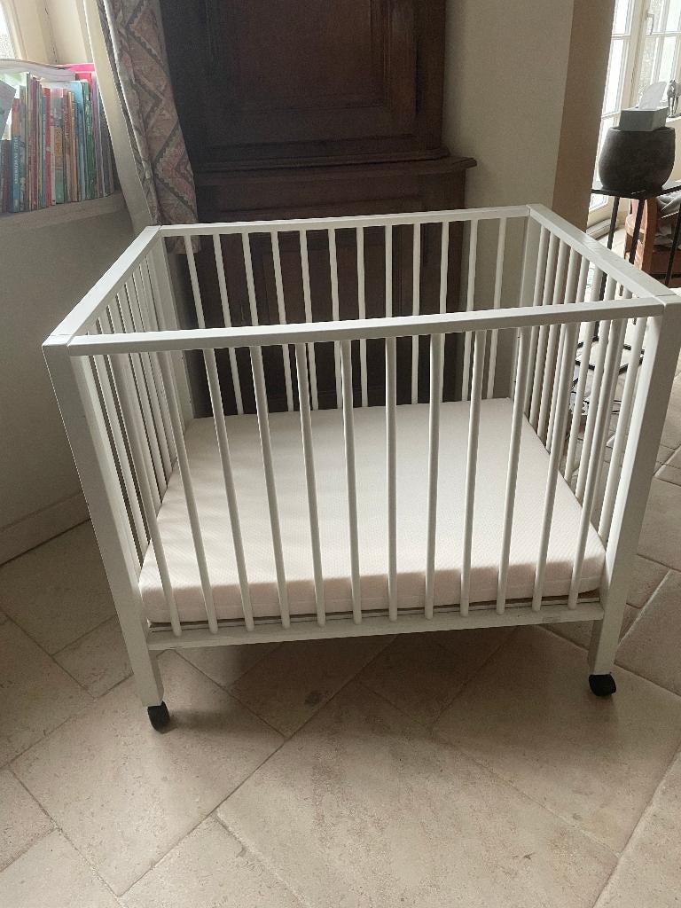 Park Quax wit op wielen - perfecte staat - mobiel inbegrepen, Kinderen en Baby's, Ophalen, Zo goed als nieuw, Rechthoekig, In hoogte verstelbaar