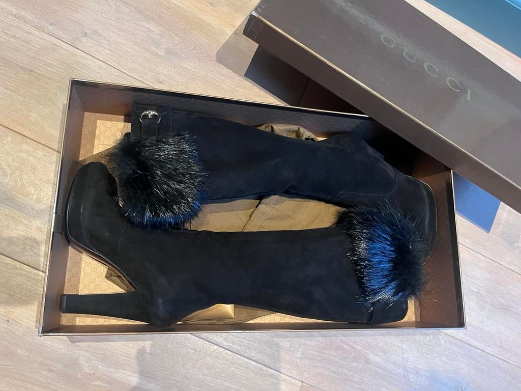 Gucci Laarzen maat 36,5, Kleding | Dames, Hoge laarzen, Zwart, Ophalen of Verzenden, Zo goed als nieuw