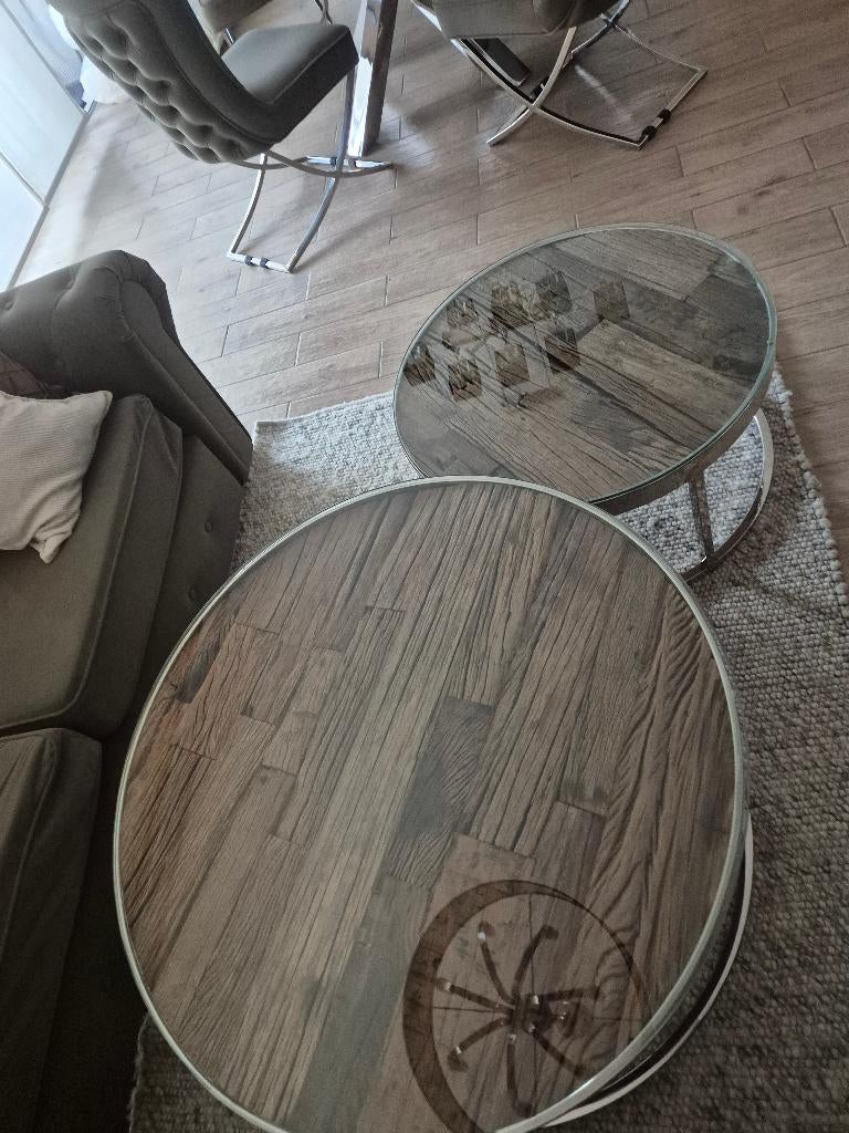 Salontafel, Huis en Inrichting, Ophalen, 50 tot 100 cm, 50 tot 75 cm, Rond