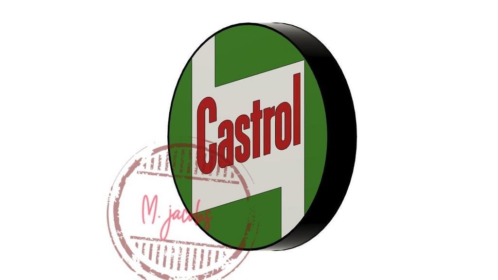Belle boîte à lumière Castrol, parfaite pour l'homme, la gro, Enlèvement ou Envoi, Neuf, Table lumineuse ou lampe (néon)