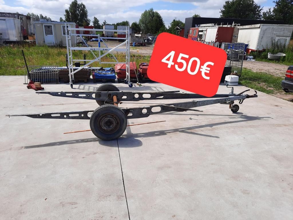 15 chassis caravan 750kg aanhangwagen remork trailer bouw, Auto diversen, Aanhangers en Bagagewagens, Ophalen