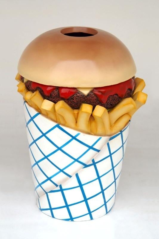Afvalbak Patatzak / Hamburger/ IJs – 103 cm, Verzamelen, Merken en Reclamevoorwerpen, Nieuw, Ophalen
