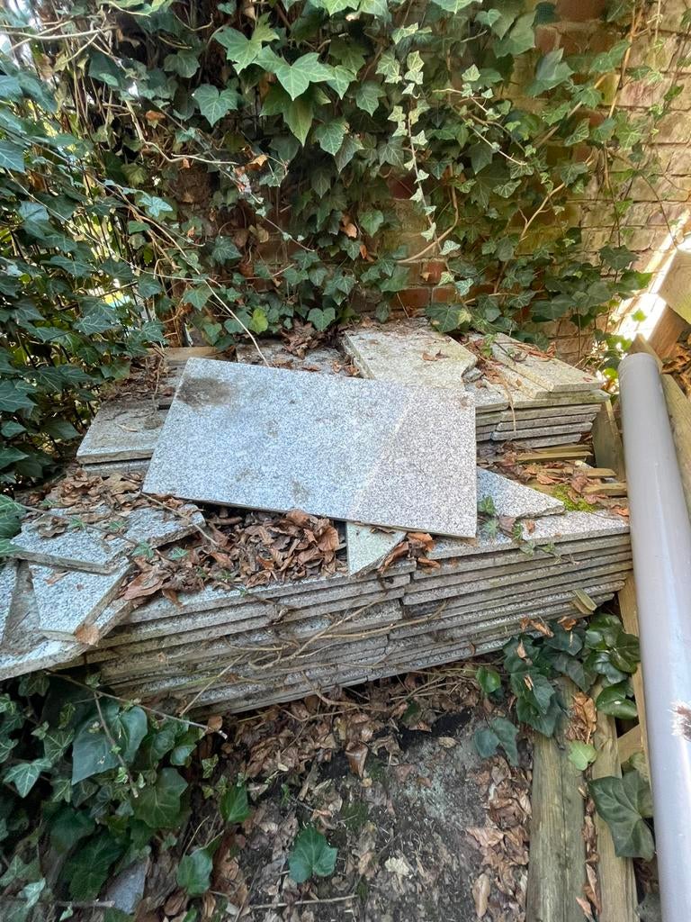 Graniet terrastegels 15m2, Tuin en Terras, Tegels en Klinkers, Ophalen, Terrastegels