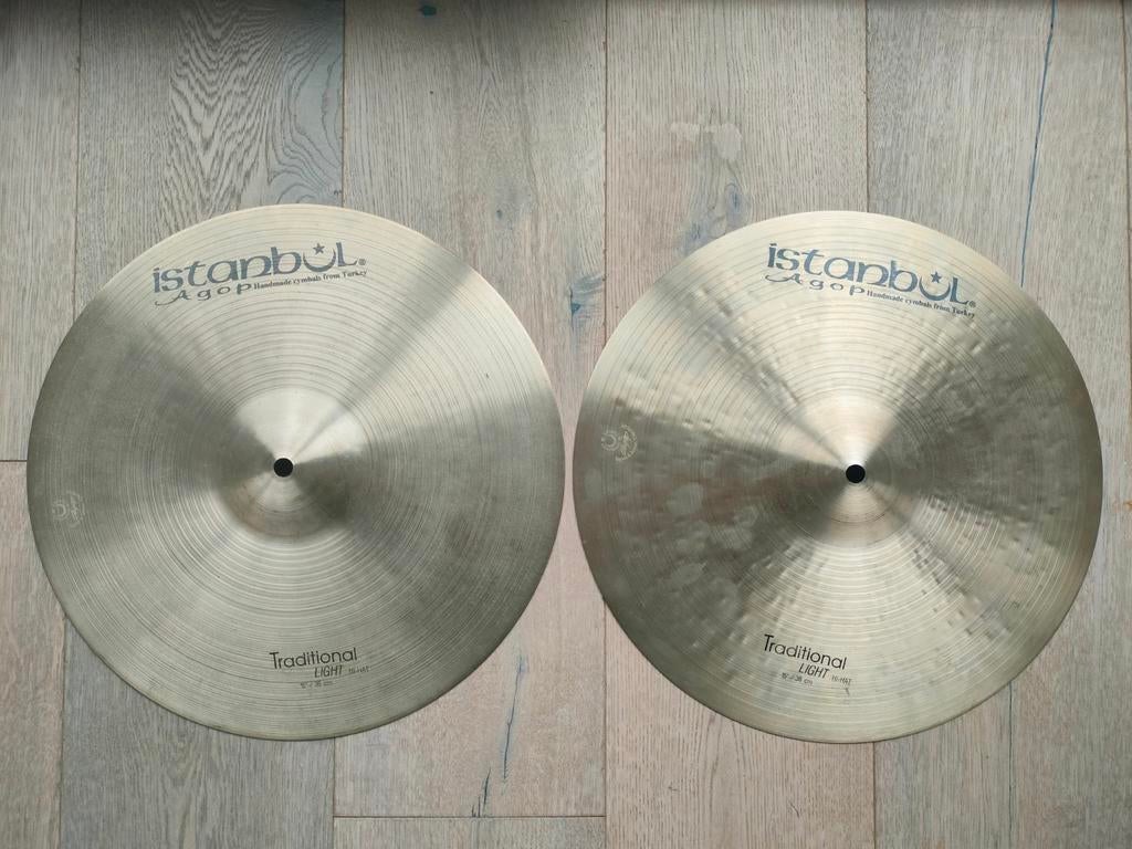 Istanbul Agop 15" Traditional light hi-hat, Muziek en Instrumenten, Drumstellen en Slagwerk, Ophalen