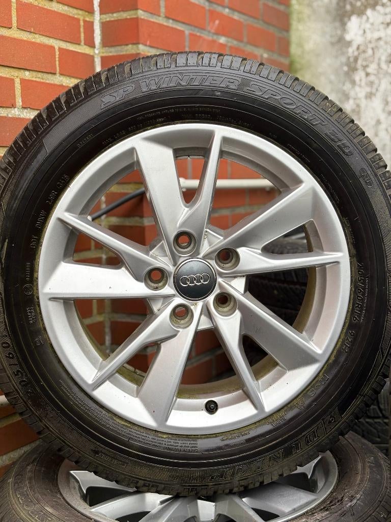 Audi velgen 16” + winterbanden Dunlop – 5x112, Auto-onderdelen, Banden en Velgen, Ophalen, Velg(en), 16 inch, Nieuw