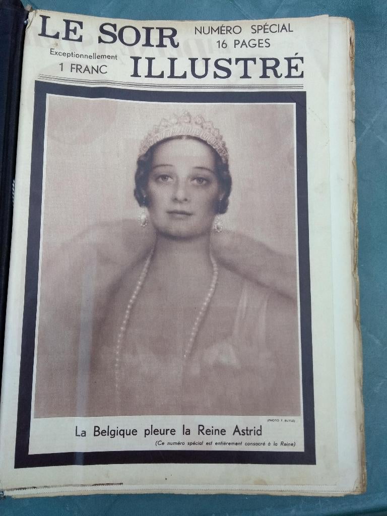 LE SOIR ILLUSTRÉ relié du 7/9/1935 au 11/4/1936, Collections, Enlèvement ou Envoi, 1920 à 1940, Journal
