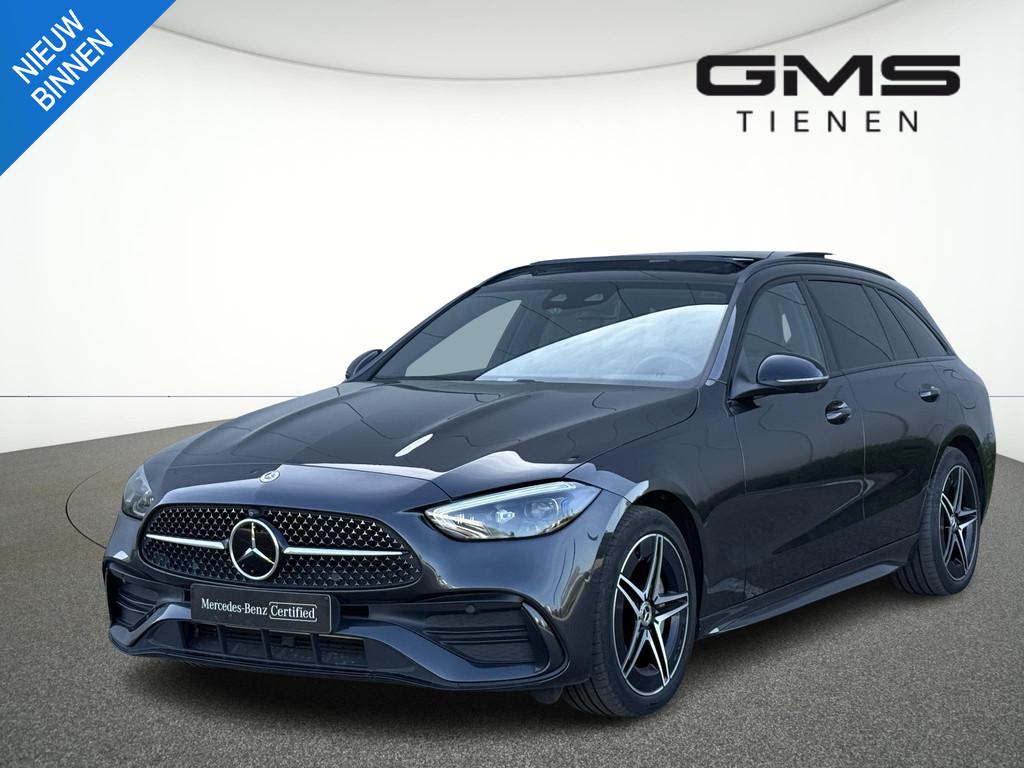 Mercedes-Benz C-klasse Estate C 300 de AMG Line, Auto's, Mercedes-Benz, Zwart, 4 cilinders, Zwart, Bedrijf