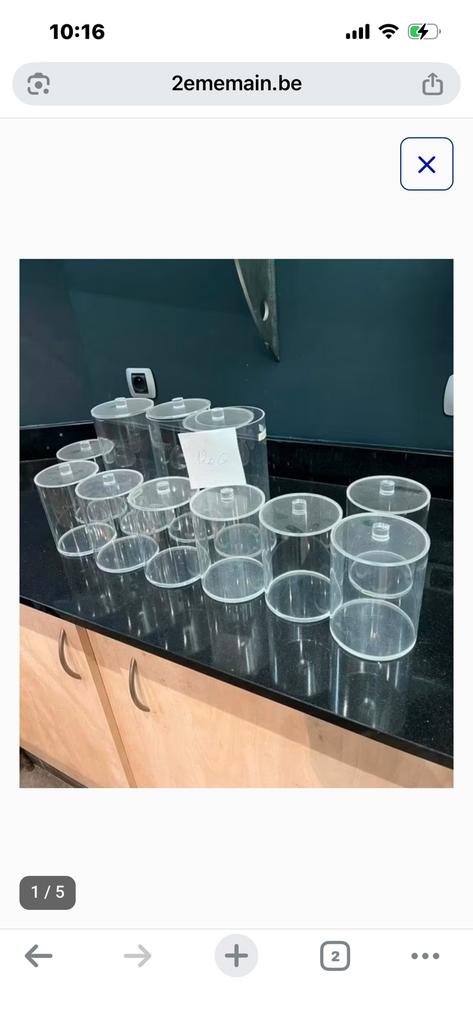 Lot de 11 cylindres en plexiglass, Articles professionnels, Enlèvement ou Envoi, Boulangerie et Pâtisserie