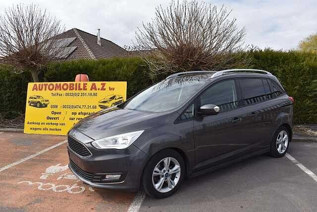 Ford Grand C-Max 1.5 TDCi Titanium GPS/Airco, Autos, Argent ou Gris, Achat, 87 kW, Entreprise