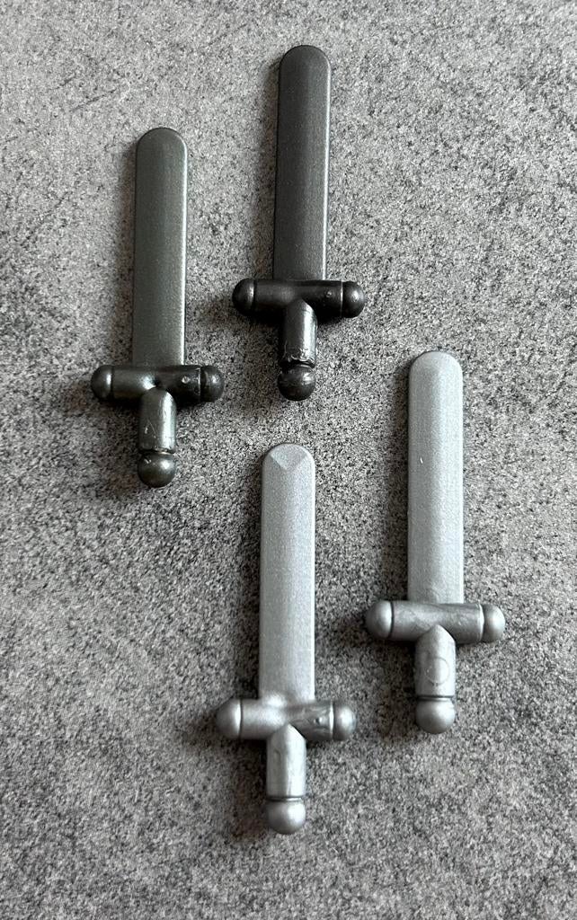 Lego old skool ridderzwaard mix (4x), Verzenden, Zo goed als nieuw, Losse stenen, Lego