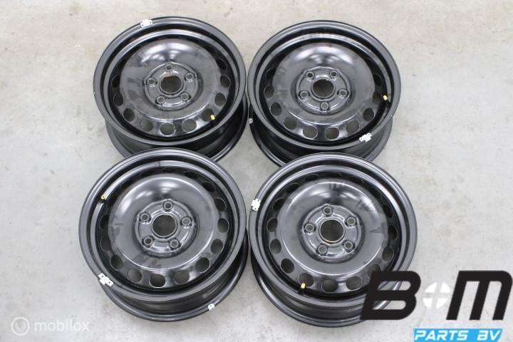ORIGINEEL! 15 inch stalen velgen VW Caddy 2K7! 2K5601027, Auto-onderdelen, Banden en Velgen, Velg(en), 15 inch, Personenwagen