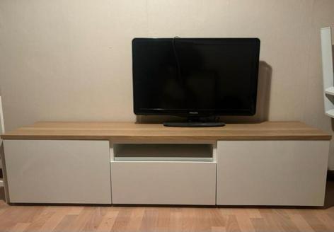Tv meubel ikea ‘Besta’: nieuwe staat, Enlèvement, Comme neuf
