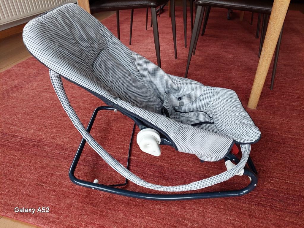 wipstoel voor baby in geruite stof, Kinderen en Baby's, Wipstoeltjes, Overige merken, Verstelbaar, Wipstoel, Ophalen of Verzenden