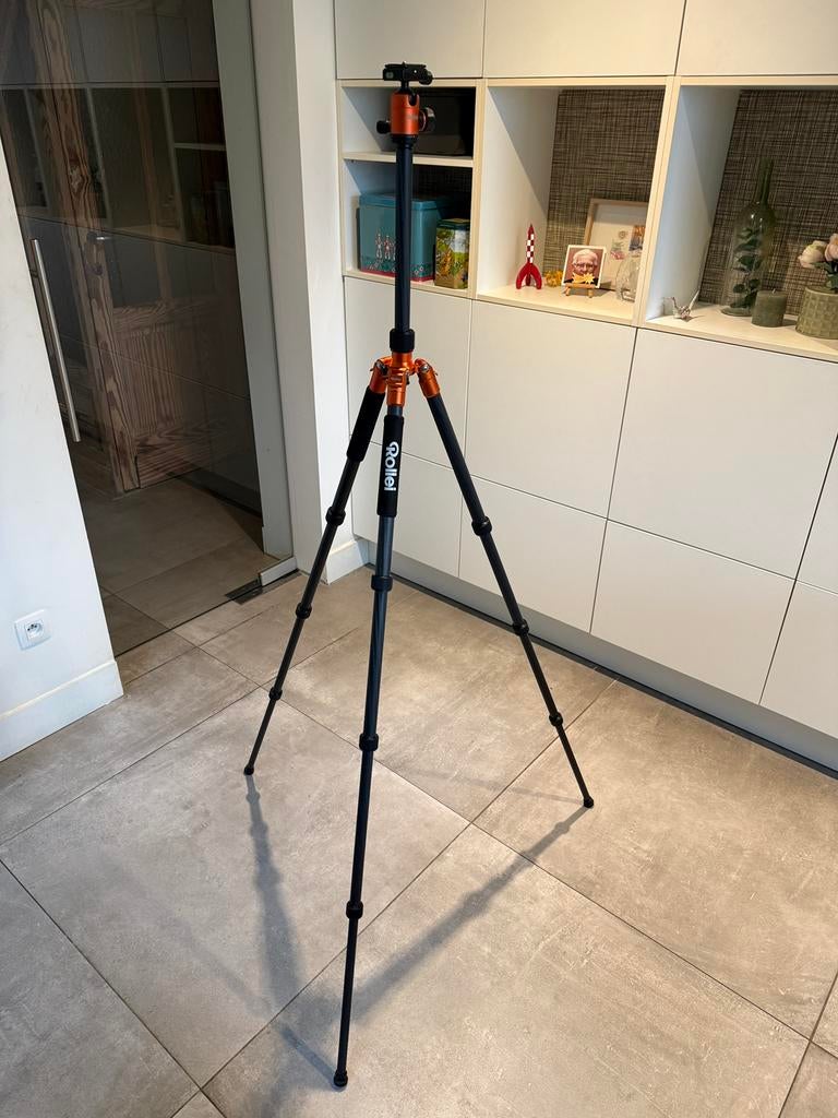 Trépied Rollei C5i Carbon, Avec rotule, 150 à 175 cm, Enlèvement, Utilisé