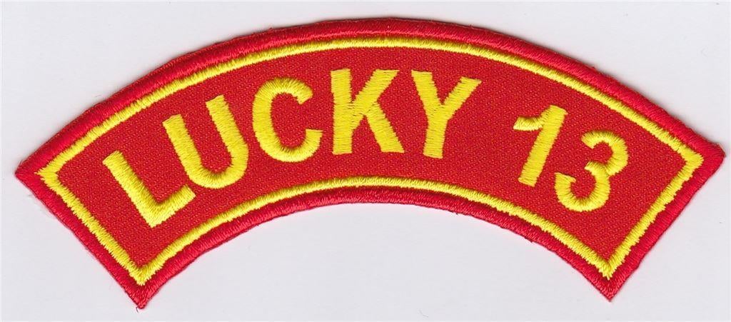 Lucky 13 stoffen opstrijk patch embleem #1, Motoren, Verzenden, Nieuw