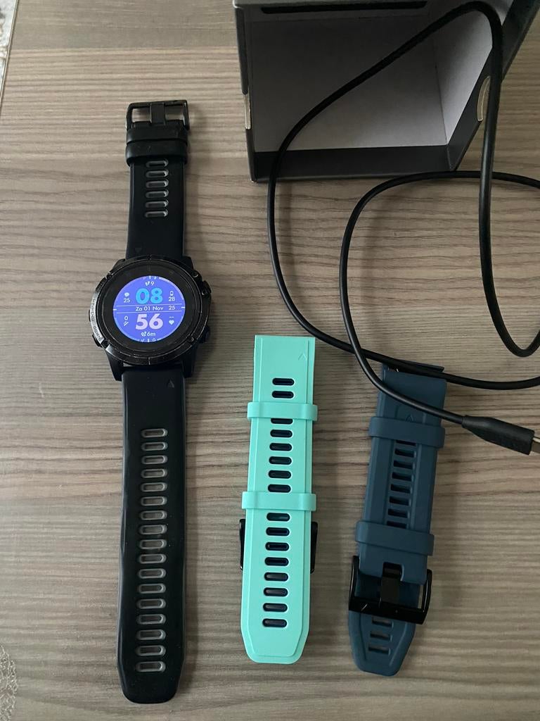 GARMIN FENIX 5X PLUS SAPPHIERE, Enlèvement ou Envoi, GPS, Comme neuf, Gris