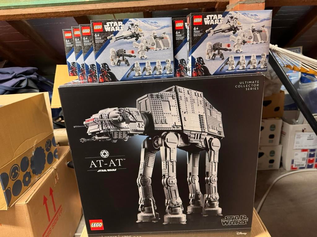 Lego 75313 - Star Wars - At-At & 12 battlepacks, Ophalen of Verzenden, Nieuw, Complete set, Lego