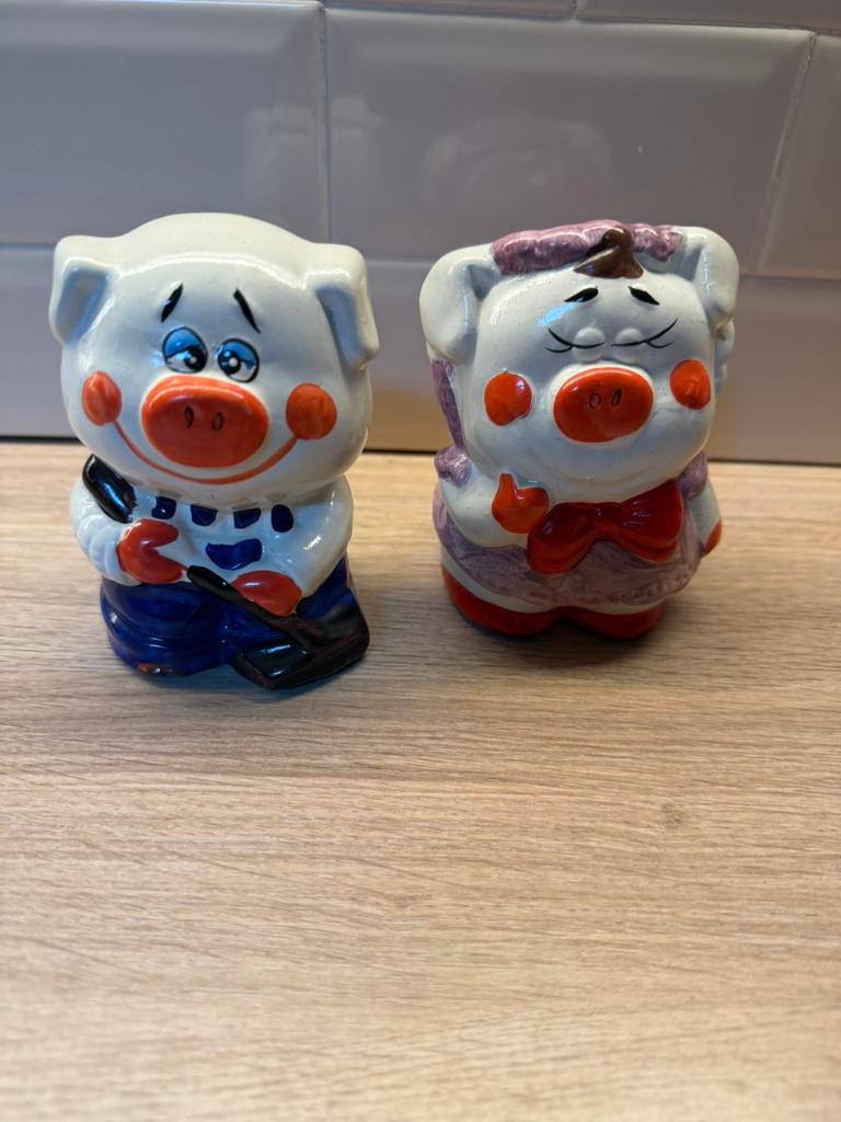 Spaarvarkentjes, Verzamelen, Spaarpotten, Ophalen, Zo goed als nieuw