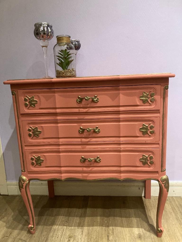 landelijk ladekastje, Huis en Inrichting, Kasten | Dressoirs, Ophalen, Eikenhout, 50 tot 100 cm, Met lade(s)