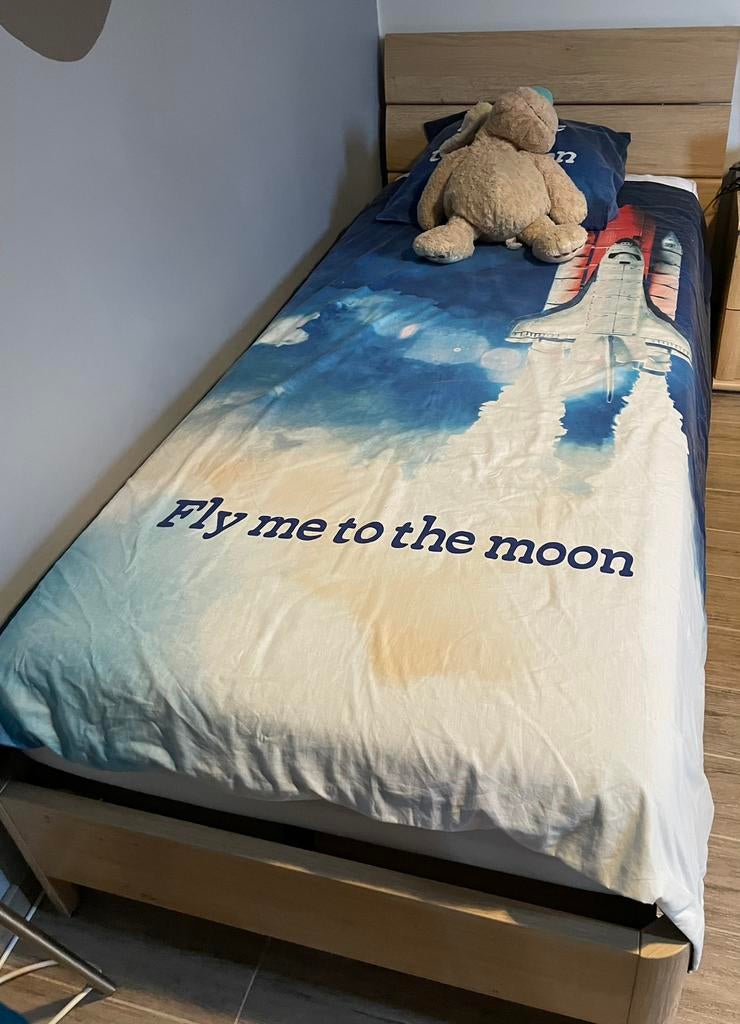 ENSEMBLE CHAMBRE ADO, Maison & Meubles, 90 cm, Beige, Enlèvement, Utilisé