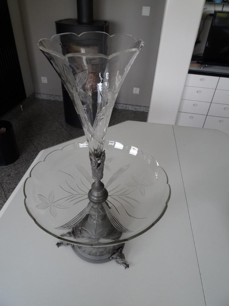 Présentoir ancien à fruits en verre ( 1920 ), Maison & Meubles, Cuisine | Vaisselle, Verre