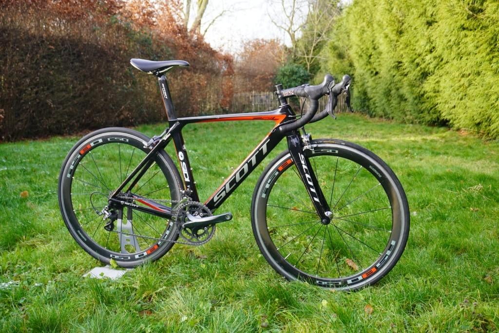 Scott Foil Aero Carbon – XS – Shimano Ultegra & C50 Wielen, Gebruikt, Carbon, Heren, Minder dan 49 cm